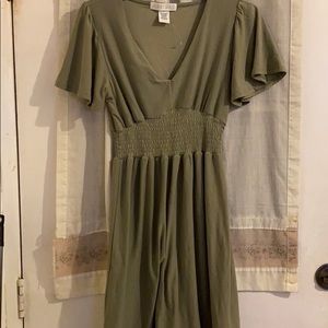 Cute Green Flowy Dress